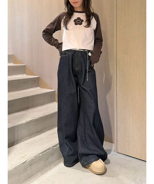 LILY BROWN(リリーブラウン)の「【LILY BROWN×MARY QUANT】2連チェーンベルト(ベルト・レディース・ブラック/ホワイト・F)」の14枚目の写真