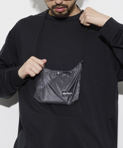 WILD THINGS(ワイルドシングス)の「限定展開 WILD THINGS/ワイルドシングス 別注PACKABLE MINI SHOULDER BAG(ショルダーバッグ・メンズ・チャコールグレー/オリーブ/ベージュ/ブラック・フリ-)」の18枚目の写真