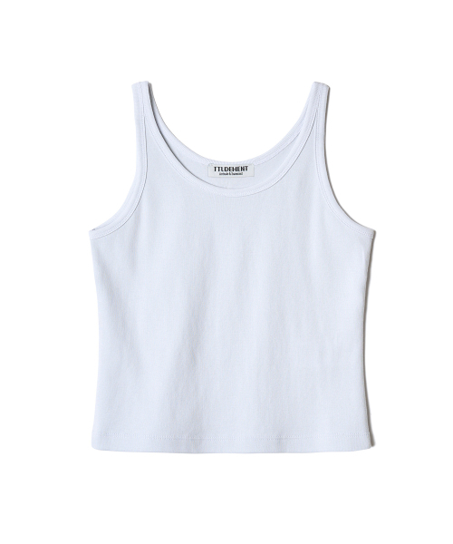 TTUDEMENT(トュードメント)の「50s EMBROIDERED SLEEVELESS T-SHIRT_LIGHT BLUE(Tシャツ/カットソー・レディース・その他・SMALL/MEDIUM)」の2枚目の写真