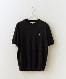U.S. POLO ASSN./ユーエスポロアッスン 半袖クルーネックニット