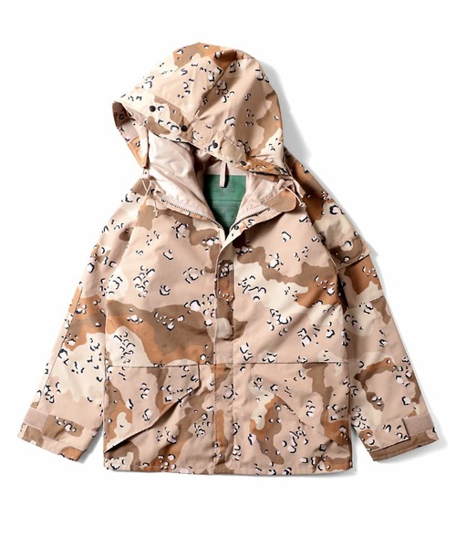HOUSTON(ヒューストン)の「【26AW|カラー・サイズ追加】【9色・5サイズ展開】HOUSTON ヒューストン ECWCS PARKA 3レイヤー ボンディングナイロン エクワックス パーカー(マウンテンパーカー・メンズ・ブラウン系カモフラージュ/グリーン系カモフラージュ/ブラウン系/ウッドランド/ブラック/オリーブドラブ/デザートカモ/カモフラージュ/ライトグレー系・S/XL/L/M/XXL)」の8枚目の写真