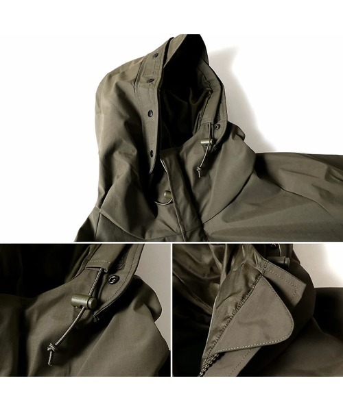 HOUSTON(ヒューストン)の「【26AW|カラー・サイズ追加】【9色・5サイズ展開】HOUSTON ヒューストン ECWCS PARKA 3レイヤー ボンディングナイロン エクワックス パーカー(マウンテンパーカー・メンズ・ブラウン系カモフラージュ/グリーン系カモフラージュ/ブラウン系/ウッドランド/ブラック/オリーブドラブ/デザートカモ/カモフラージュ/ライトグレー系・S/XL/L/M/XXL)」の17枚目の写真
