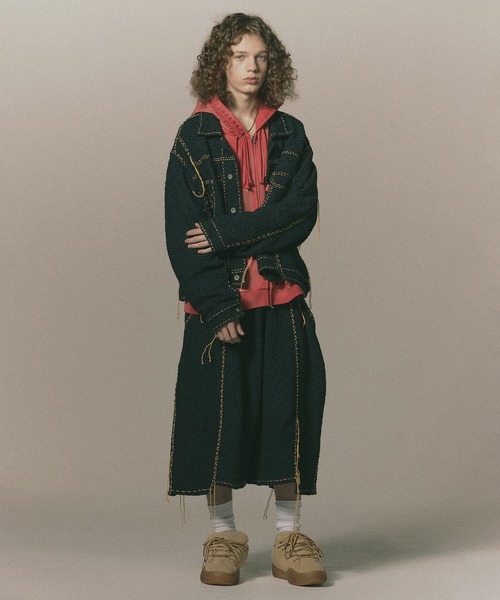 DISCOVERED(ディスカバード)の「gim Ex KNIT BLOUSON(ブルゾン・メンズ・インディゴブルー・1/3)」の3枚目の写真