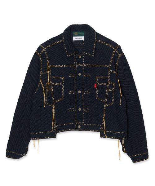 DISCOVERED(ディスカバード)の「gim Ex KNIT BLOUSON(ブルゾン・メンズ・インディゴブルー・1/3)」の5枚目の写真