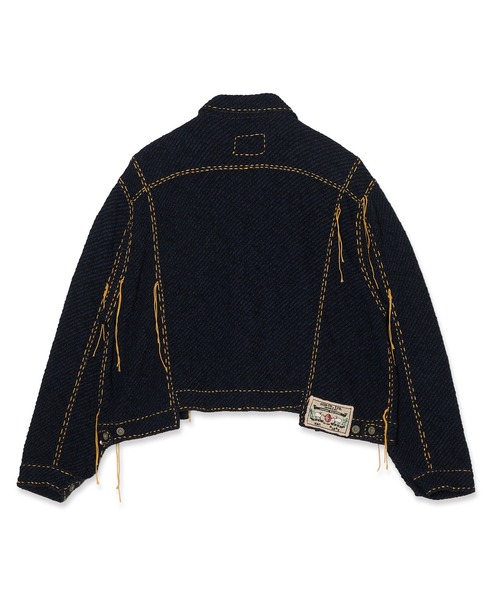 DISCOVERED(ディスカバード)の「gim Ex KNIT BLOUSON(ブルゾン・メンズ・インディゴブルー・1/3)」の6枚目の写真