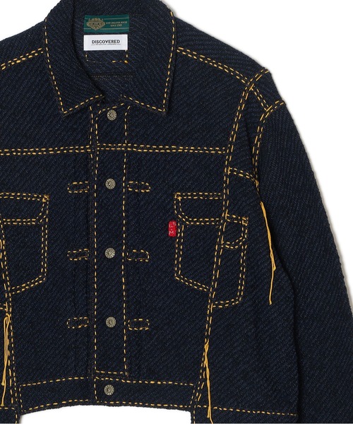 DISCOVERED(ディスカバード)の「gim Ex KNIT BLOUSON(ブルゾン・メンズ・インディゴブルー・1/3)」の2枚目の写真