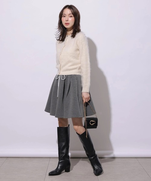Mystrada(マイストラーダ)の「ふわふわラメニットカーディガン(ニット/セーター・レディース・ピンク/キャメル/オフホワイト・38)」の12枚目の写真