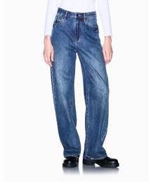【A|X アルマーニ エクスチェンジ】ストーンウォッシュ ヴィンテージブルー デニムパンツ_J38 RELAXED