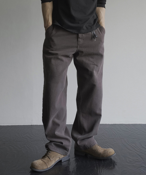 SIIIIDO(シド)の「MARK PANTS(BROWN)(その他パンツ・メンズ・その他・1/2/3)」の4枚目の写真