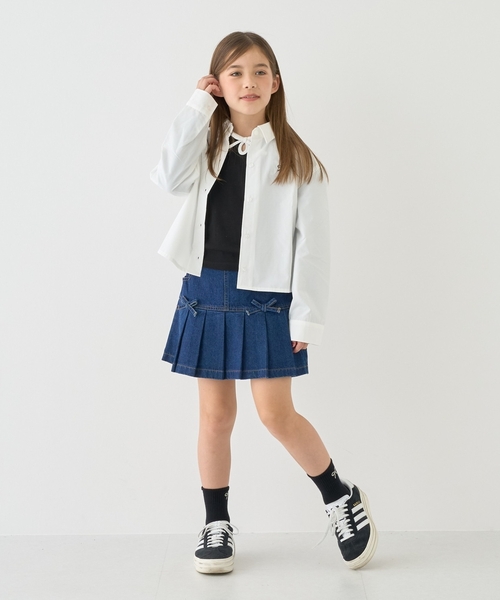 Lycee mine(リセマイン)の「【ハロウィン】ワイドシルエットミニ丈シャツ(シャツ/ブラウス・キッズ・オフホワイト/サックスブルー・S(100-110cm)/M(120-130cm)/L(140-150cm))」の12枚目の写真