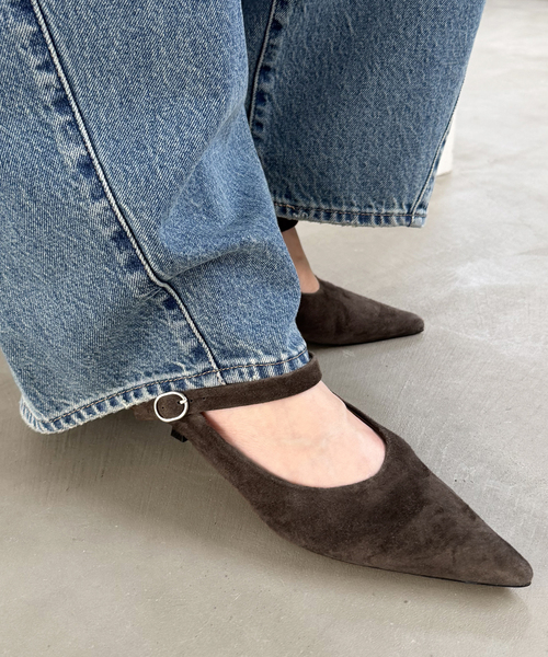 Spick & Span(スピックアンドスパン)の「REMME/レメ ポインテッドメリージェーン(パンプス・レディース・ブラウン/ブラック・38/37/36)」の3枚目の写真