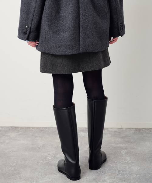 SLOBE IENA(スローブイエナ)の「ウールポケットミニスカート(スカート・レディース・チャコールグレー・36/38)」の8枚目の写真