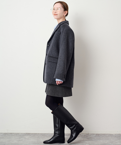SLOBE IENA(スローブイエナ)の「ウールポケットミニスカート(スカート・レディース・チャコールグレー・36/38)」の10枚目の写真