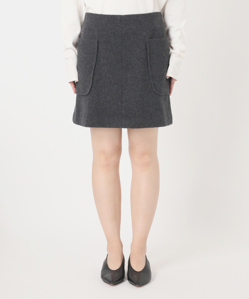 SLOBE IENA(スローブイエナ)の「ウールポケットミニスカート(スカート・レディース・チャコールグレー・36/38)」の12枚目の写真