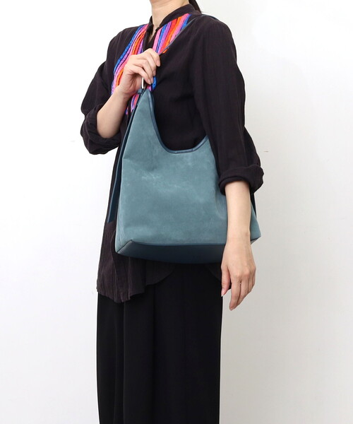 COOCO(クーコ)の「ショルダーアレンジワンショルダーバッグ/A4対応(ショルダーバッグ・レディース・ブラウン/ブラック/ブルーグリーン・FREE)」の6枚目の写真
