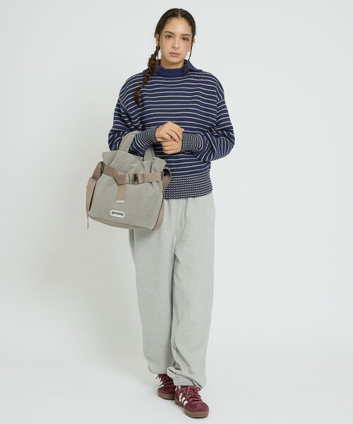 OUTDOOR PRODUCTS（アウトドアプロダクツ）の「【OUTDOOR PRODUCTS / アウトドアプロダクツ】2WAY巾着ベルトトートバッグ/NUBUCK[S]/トートバッグ（トートバッグ・レディース・ブラック/グレー/ベージュ・フリー）」の8枚目の写真