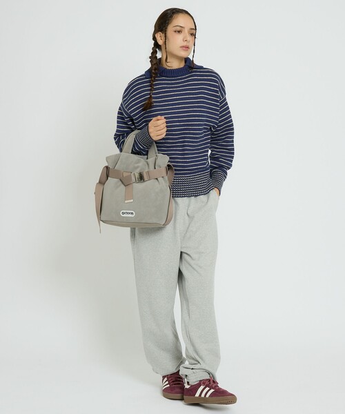 OUTDOOR PRODUCTS（アウトドアプロダクツ）の「【OUTDOOR PRODUCTS / アウトドアプロダクツ】2WAY巾着ベルトトートバッグ/NUBUCK[S]/トートバッグ（トートバッグ・レディース・ブラック/グレー/ベージュ・フリー）」の9枚目の写真