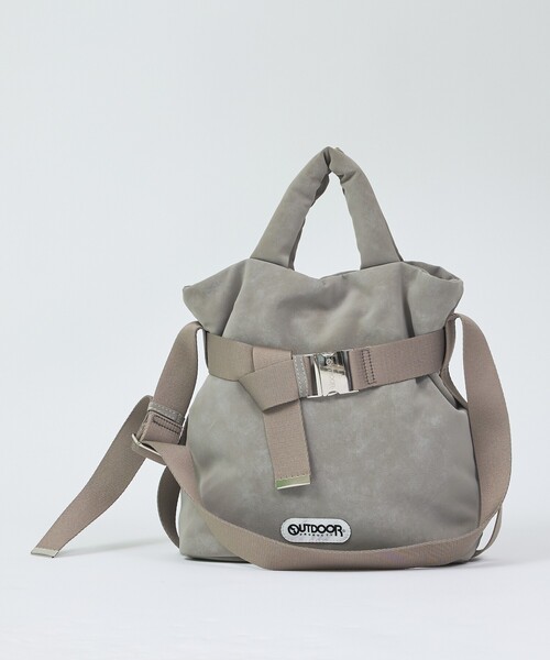 OUTDOOR PRODUCTS（アウトドアプロダクツ）の「【OUTDOOR PRODUCTS / アウトドアプロダクツ】2WAY巾着ベルトトートバッグ/NUBUCK[S]/トートバッグ（トートバッグ・レディース・ブラック/グレー/ベージュ・フリー）」の12枚目の写真