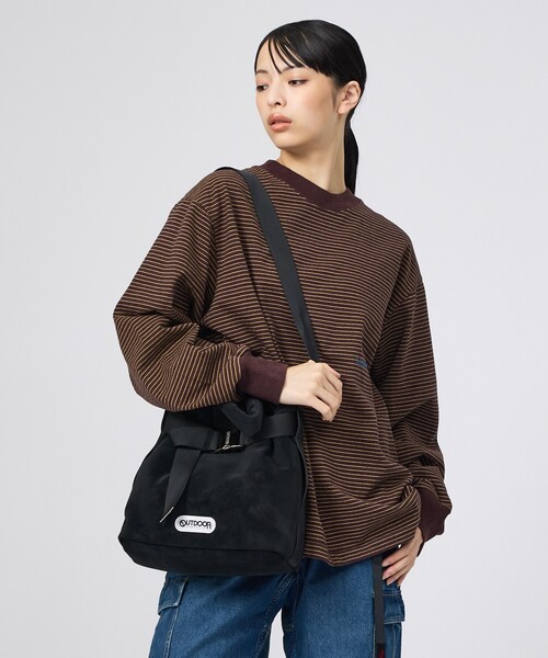 OUTDOOR PRODUCTS（アウトドアプロダクツ）の「【OUTDOOR PRODUCTS / アウトドアプロダクツ】2WAY巾着ベルトトートバッグ/NUBUCK[S]/トートバッグ（トートバッグ・レディース・ブラック/グレー/ベージュ・フリー）」の14枚目の写真