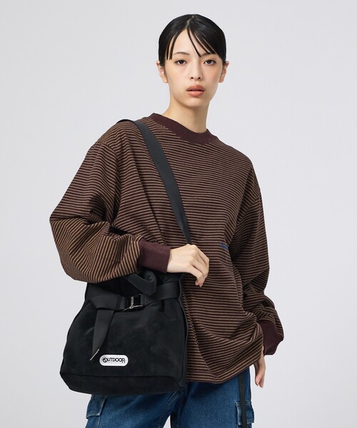 OUTDOOR PRODUCTS（アウトドアプロダクツ）の「【OUTDOOR PRODUCTS / アウトドアプロダクツ】2WAY巾着ベルトトートバッグ/NUBUCK[S]/トートバッグ（トートバッグ・レディース・ブラック/グレー/ベージュ・フリー）」の15枚目の写真