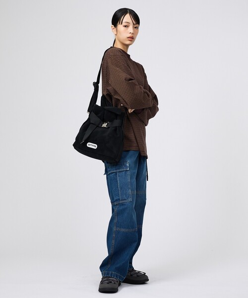 OUTDOOR PRODUCTS（アウトドアプロダクツ）の「【OUTDOOR PRODUCTS / アウトドアプロダクツ】2WAY巾着ベルトトートバッグ/NUBUCK[S]/トートバッグ（トートバッグ・レディース・ブラック/グレー/ベージュ・フリー）」の16枚目の写真