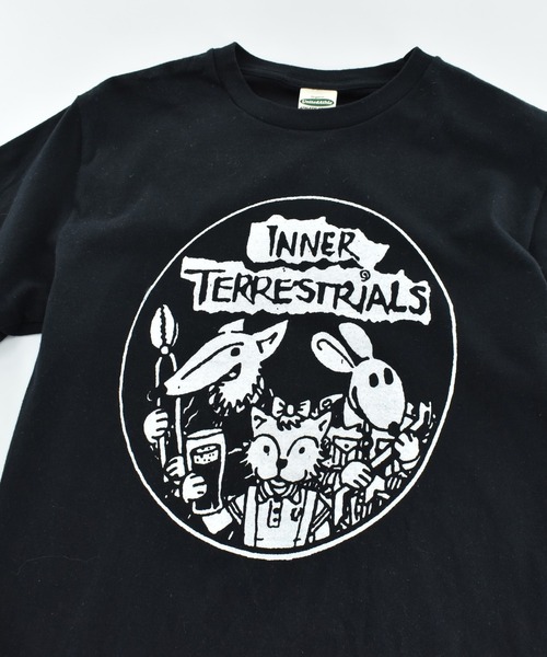 LABORATORY R（ラボラトリーアール）の「【USED】“inner terrestrials” バンド Tシャツ（Tシャツ/カットソー・メンズ・ブラック・SMALL）」の2枚目の写真