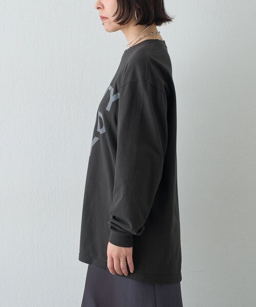 Whim Gazette(ウィムガゼット)の「レタリングロンTEE(Tシャツ/カットソー・レディース・ホワイト/チャコールグレー・FREE)」の13枚目の写真