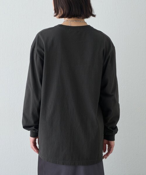 Whim Gazette(ウィムガゼット)の「レタリングロンTEE(Tシャツ/カットソー・レディース・ホワイト/チャコールグレー・FREE)」の15枚目の写真