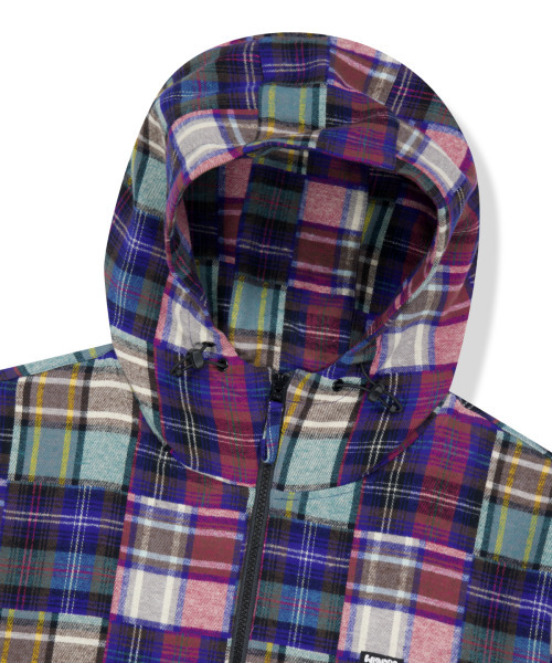 WKNDRS(ウィーキャンドース)の「PATCHWORK HOOD JACKET (L.MIX)(パーカー・レディース・その他・MEDIUM/LARGE/X-LARGE)」の3枚目の写真