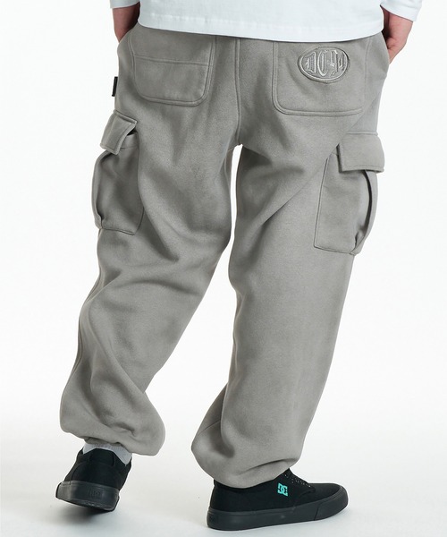 DC(ディーシー)の「DC/ディーシー ロングパンツ スウェット カーゴパンツ ワイドシルエット 裏起毛 DPT264037(スウェットパンツ・メンズ・シルバーグレー/ミックスグレー/スミクロ・M/XL/L)」の7枚目の写真