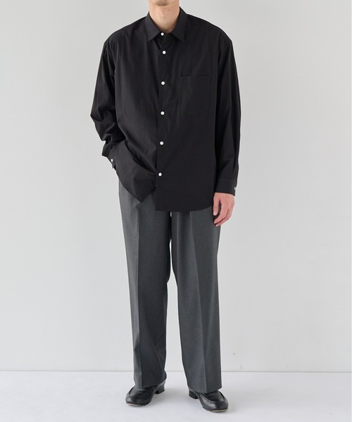 PUBLIC TOKYO（パブリックトウキョウ）の「【WEB限定26AW先行予約】 COMFORTエバークリースストレート（スラックス・メンズ・ブラック/ダークブラウン/ダークグレー・1/2/3）」の12枚目の写真