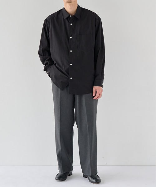 PUBLIC TOKYO（パブリックトウキョウ）の「【WEB限定26AW先行予約】 COMFORTエバークリースストレート（スラックス・メンズ・ブラック/ダークブラウン/ダークグレー・1/2/3）」の13枚目の写真