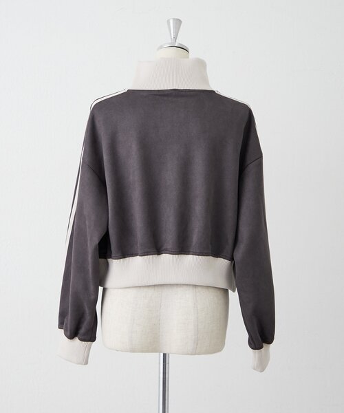 Another Branch olive des olive（アナザーブランチオリーブデオリーブ）の「セットアップ可能ショートトラックブルゾン（ブルゾン・レディース・チャコールグレー/アイボリー/ブラウン・FREE）」の5枚目の写真