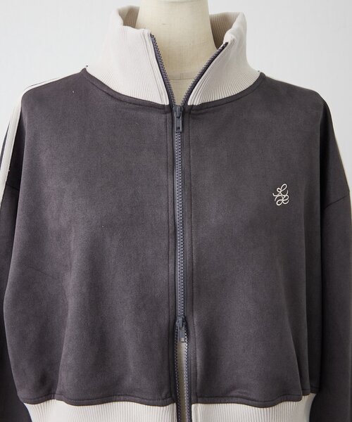 Another Branch olive des olive（アナザーブランチオリーブデオリーブ）の「セットアップ可能ショートトラックブルゾン（ブルゾン・レディース・チャコールグレー/アイボリー/ブラウン・FREE）」の6枚目の写真