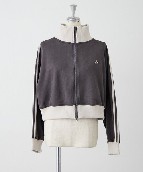 Another Branch olive des olive（アナザーブランチオリーブデオリーブ）の「セットアップ可能ショートトラックブルゾン（ブルゾン・レディース・チャコールグレー/アイボリー/ブラウン・FREE）」の19枚目の写真