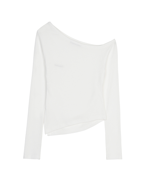 NICK&NICOLE(ニックアンドニコール)の「DIAGONAL オフショルダートップ_IVORY(Tシャツ/カットソー・レディース・アイボリー・FREE)」の5枚目の写真