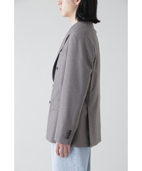 YLEVE（イレーヴ）の「YLEVE /  WOOL CHAMBRAY FLANNEL JK（テーラードジャケット・メンズ・ベージュ・5）」の4枚目の写真