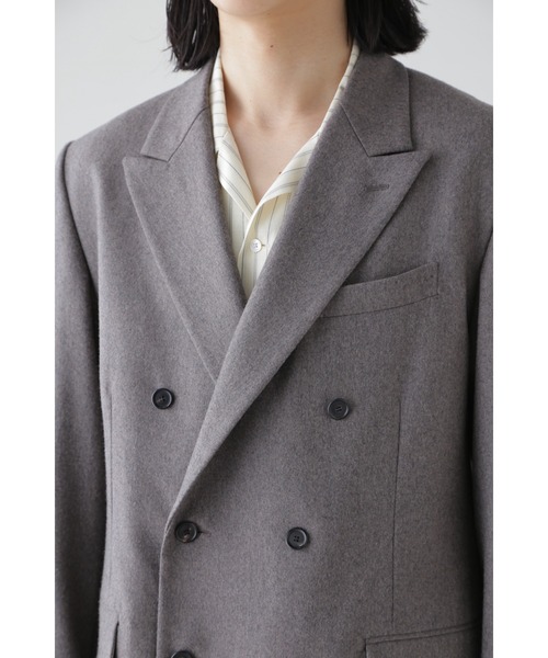 YLEVE（イレーヴ）の「YLEVE /  WOOL CHAMBRAY FLANNEL JK（テーラードジャケット・メンズ・ベージュ・5）」の5枚目の写真