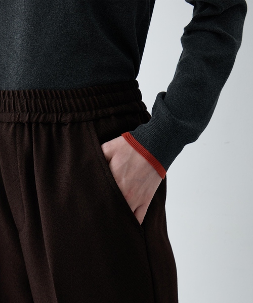LE SOUK HOLIDAY(ルスークホリデー)の「ウールライクワイドパンツ【後ろウエストゴム】(その他パンツ・レディース・ダークブラウン/ブラック・M/L)」の20枚目の写真