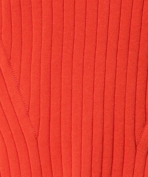 green label relaxing(グリーンレーベルリラクシング)の「CR HandWash ICE RIB C/N 7S PO ニット◆(ニット/セーター・レディース・オフホワイト/ライトグレー/オレンジ/ネイビー・FREE)」の9枚目の写真