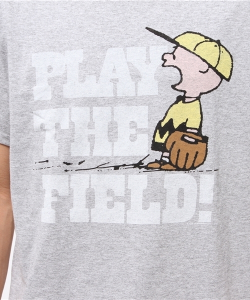 JUNK FOOD（ジャンクフード）の「PLAY THE FIELD/スヌーピー　Tシャツ（Tシャツ/カットソー・メンズ・トップグレー・SMALL/LARGE/MEDIUM）」の6枚目の写真