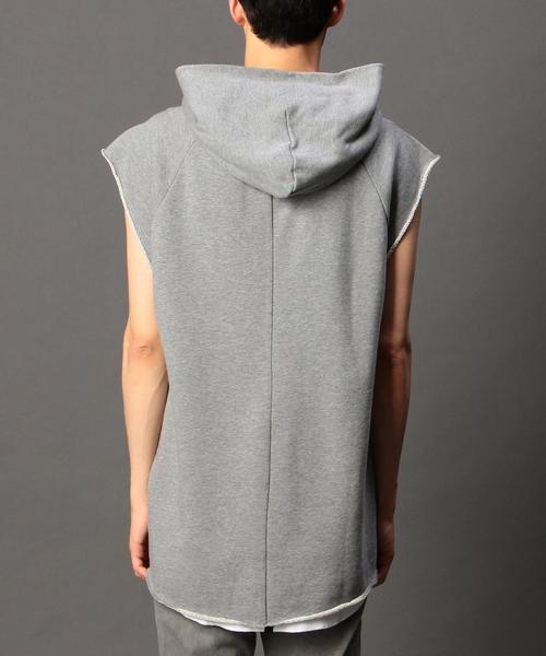 MONKEY TIME（モンキータイム）の「＜monkey time＞ ウラケ プルオーバー マッスル スリーブ/パーカー◆（パーカー・メンズ・グレー/オリーブ・X-LARGE/SMALL/MEDIUM/LARGE）」の12枚目の写真