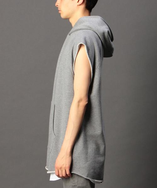 MONKEY TIME（モンキータイム）の「＜monkey time＞ ウラケ プルオーバー マッスル スリーブ/パーカー◆（パーカー・メンズ・グレー/オリーブ・X-LARGE/SMALL/MEDIUM/LARGE）」の13枚目の写真