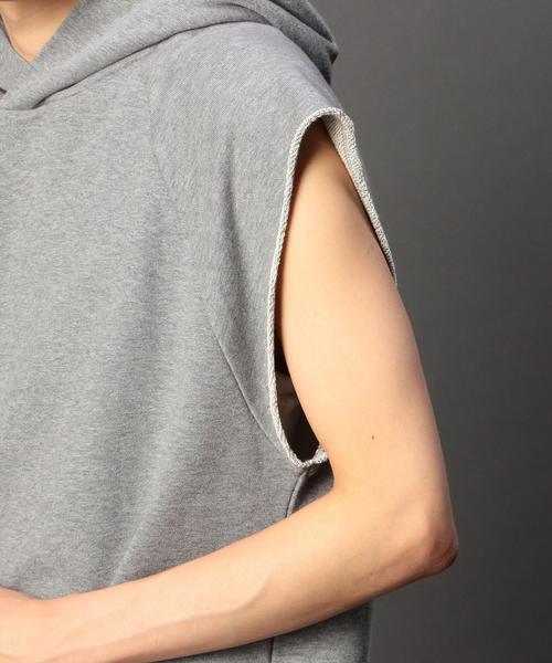 MONKEY TIME（モンキータイム）の「＜monkey time＞ ウラケ プルオーバー マッスル スリーブ/パーカー◆（パーカー・メンズ・グレー/オリーブ・X-LARGE/SMALL/MEDIUM/LARGE）」の8枚目の写真