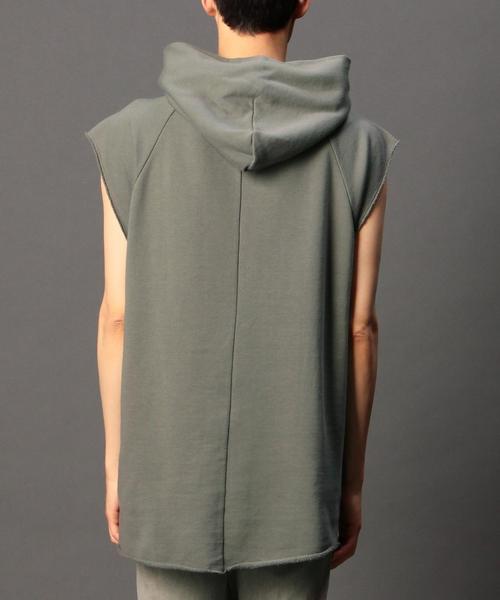 MONKEY TIME（モンキータイム）の「＜monkey time＞ ウラケ プルオーバー マッスル スリーブ/パーカー◆（パーカー・メンズ・グレー/オリーブ・X-LARGE/SMALL/MEDIUM/LARGE）」の4枚目の写真