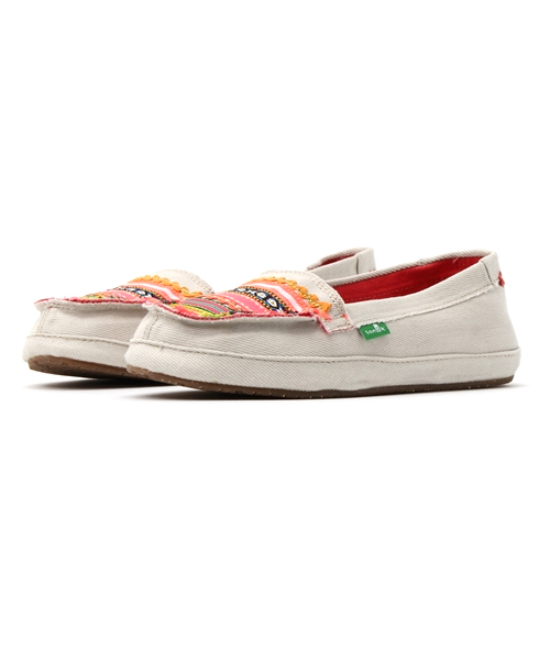 sanuk(サヌーク)の「SANUK / W RIC RAC ROW(モカシン/デッキシューズ・レディース・ブラック/オフホワイト・23.0cm/24.0cm/25.0cm/22.0cm)」の3枚目の写真