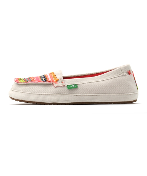 sanuk(サヌーク)の「SANUK / W RIC RAC ROW(モカシン/デッキシューズ・レディース・ブラック/オフホワイト・23.0cm/24.0cm/25.0cm/22.0cm)」の4枚目の写真