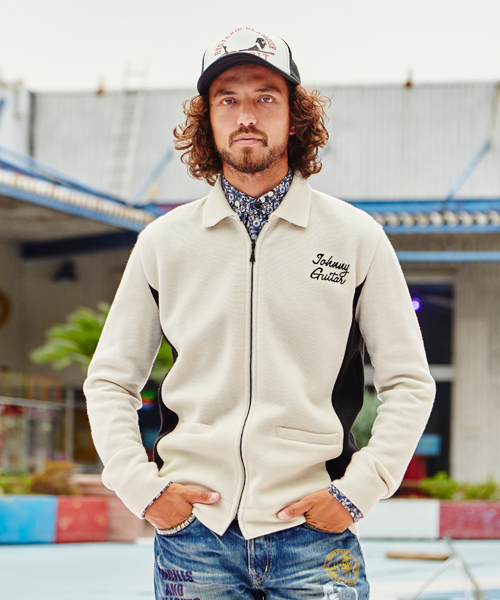 HYSTERIC GLAMOUR（ヒステリックグラマー）の「SUICIDE SALLY刺繍 BZ（カーディガン/ボレロ・メンズ・ホワイト/レッド/ブラック・MEDIUM/SMALL）」の2枚目の写真