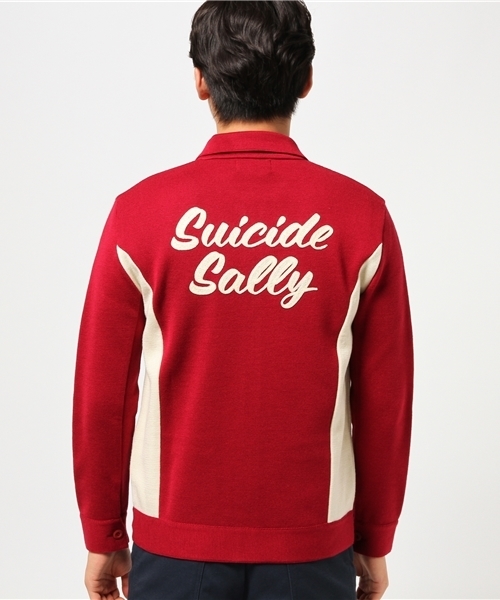 HYSTERIC GLAMOUR（ヒステリックグラマー）の「SUICIDE SALLY刺繍 BZ（カーディガン/ボレロ・メンズ・ホワイト/レッド/ブラック・MEDIUM/SMALL）」の4枚目の写真