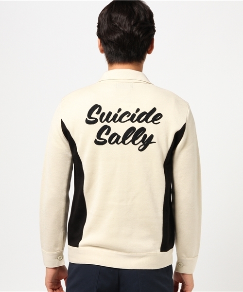HYSTERIC GLAMOUR（ヒステリックグラマー）の「SUICIDE SALLY刺繍 BZ（カーディガン/ボレロ・メンズ・ホワイト/レッド/ブラック・MEDIUM/SMALL）」の5枚目の写真